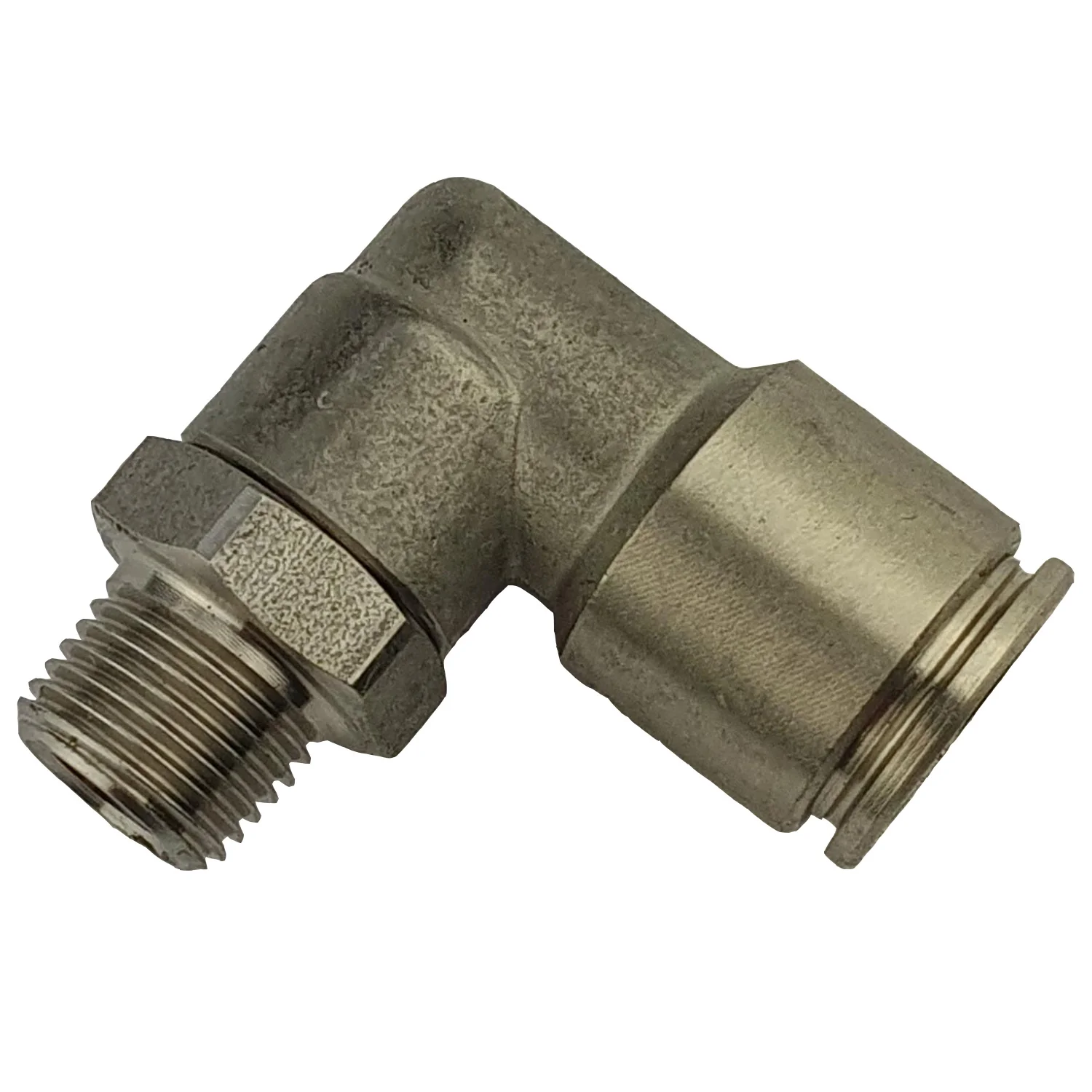 Compressed air fitting L-push In Fitting Stainless Steel R 1/8" x 4 (Adjustable)
