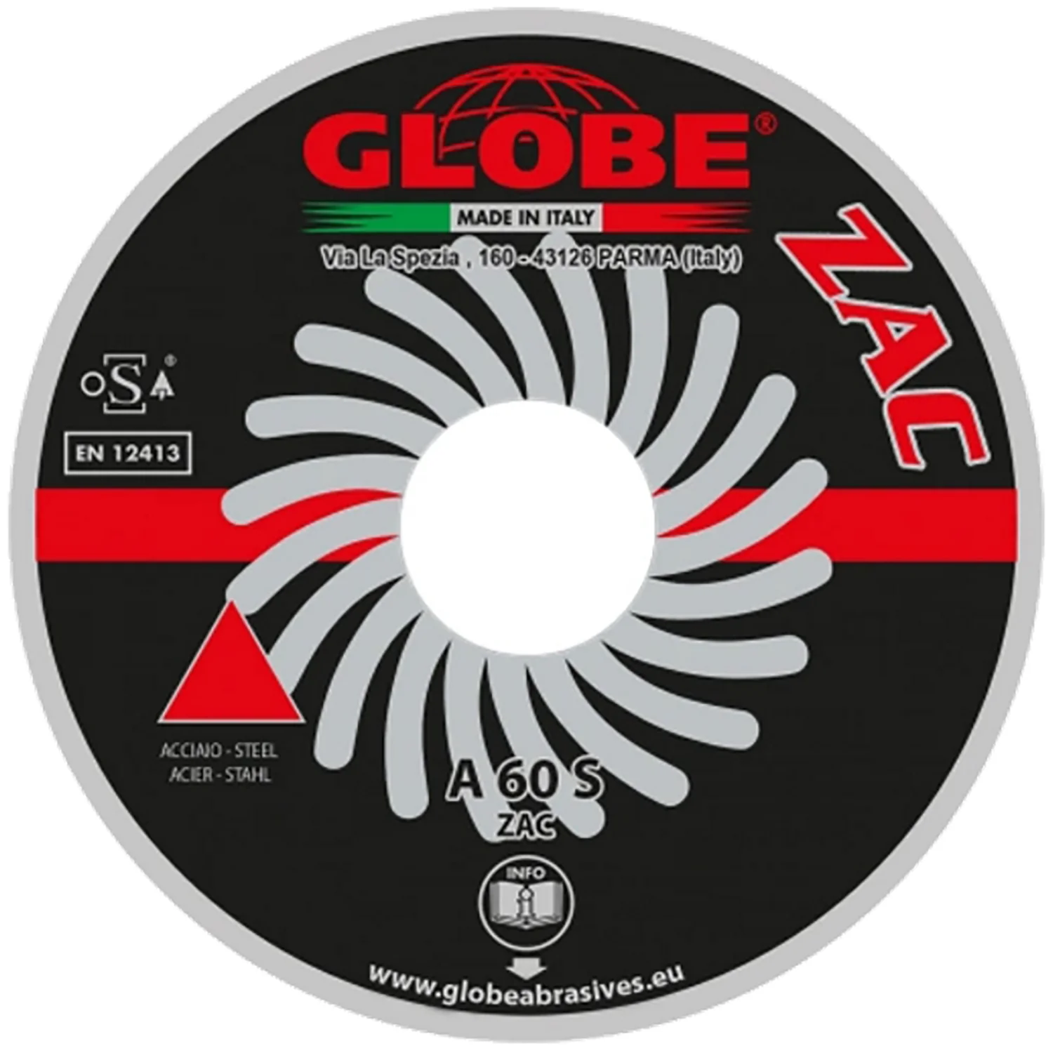Cutting disc 125 × 2.0 x 22.2 mm ZAC stainless steel