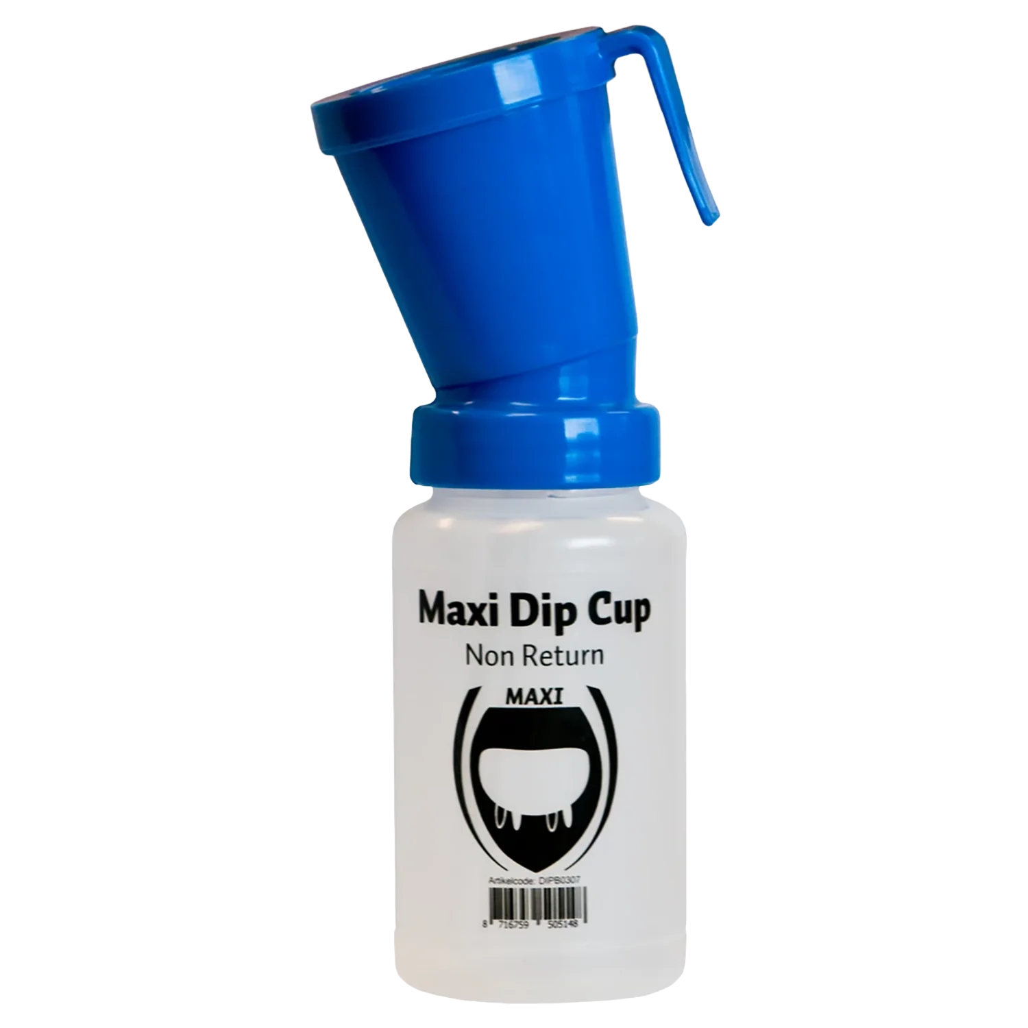 Dip cup non-return