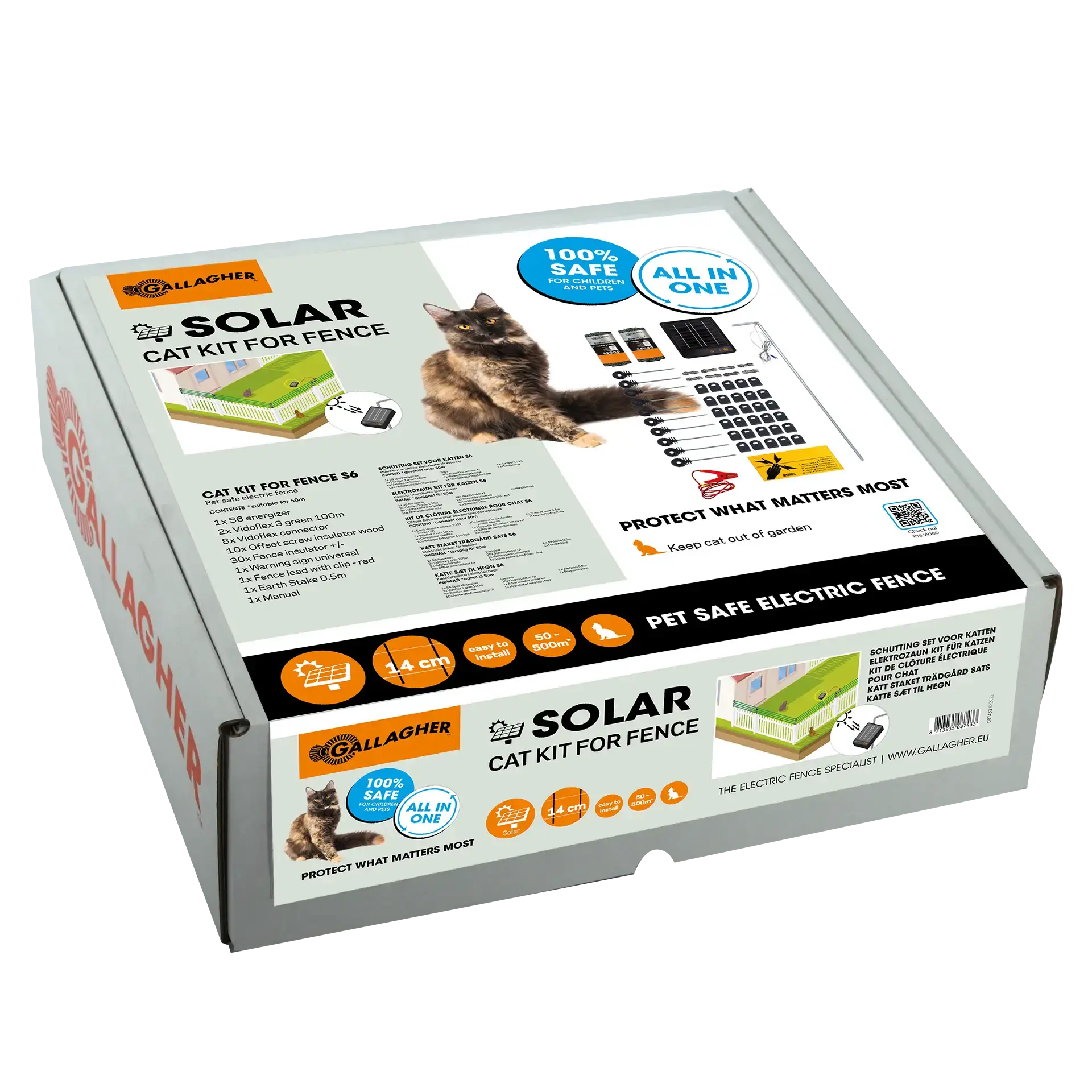 Gallagher Fencing Set for Cats - S6 Solar