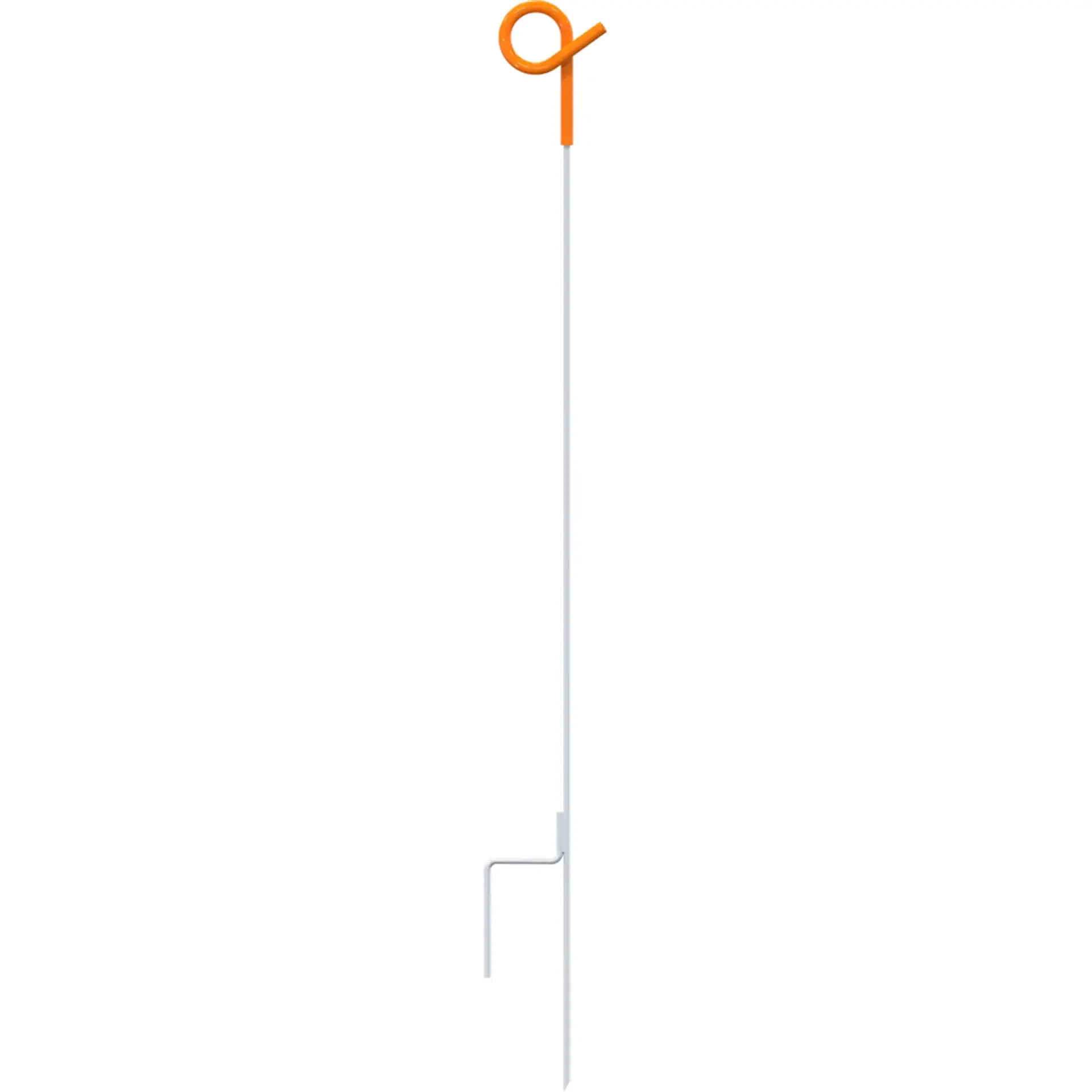 Gallagher Spring Steel Post with Orange Curly Tail - Visibility