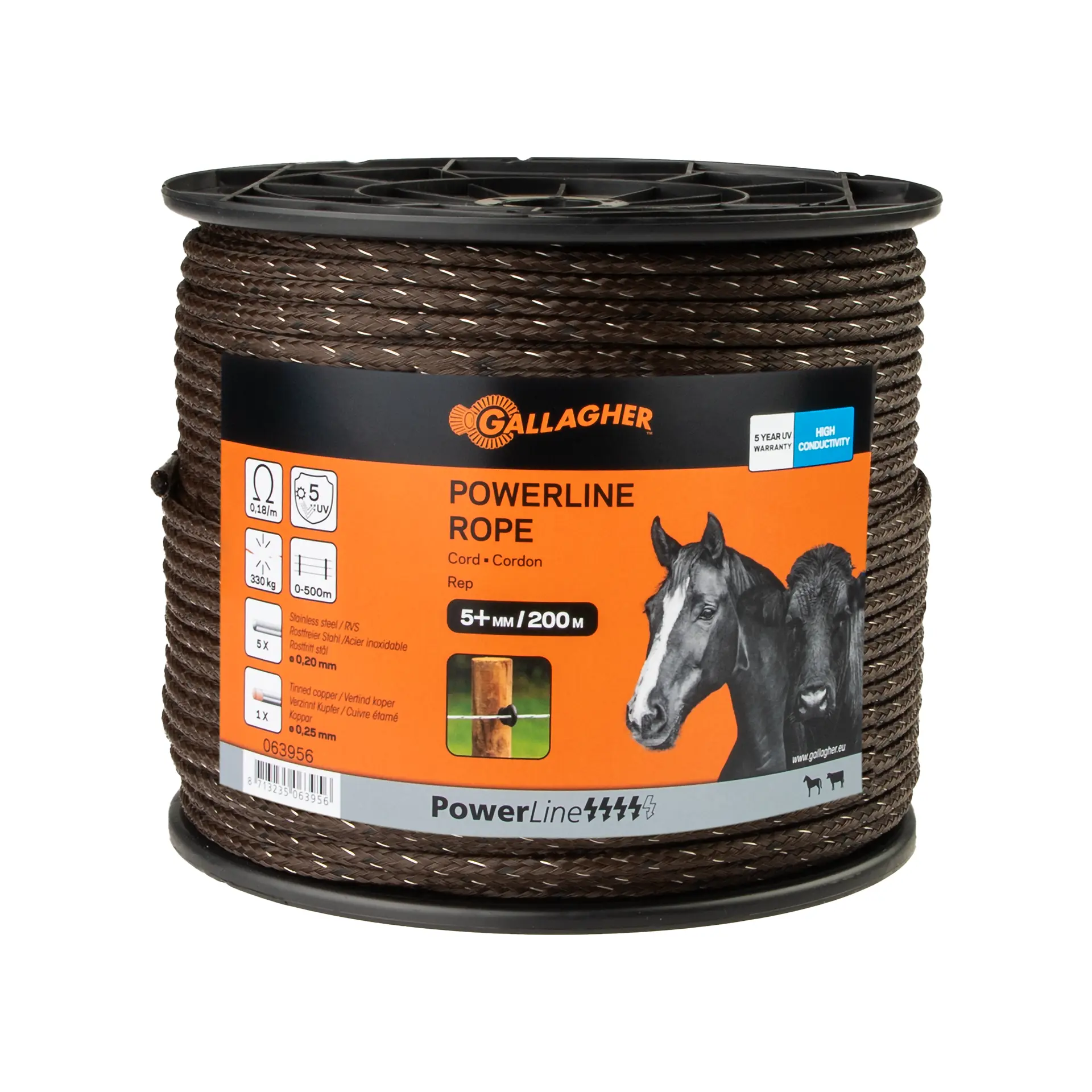Gallagher PowerLine Cord Terra 200m - Durable and Reliable 