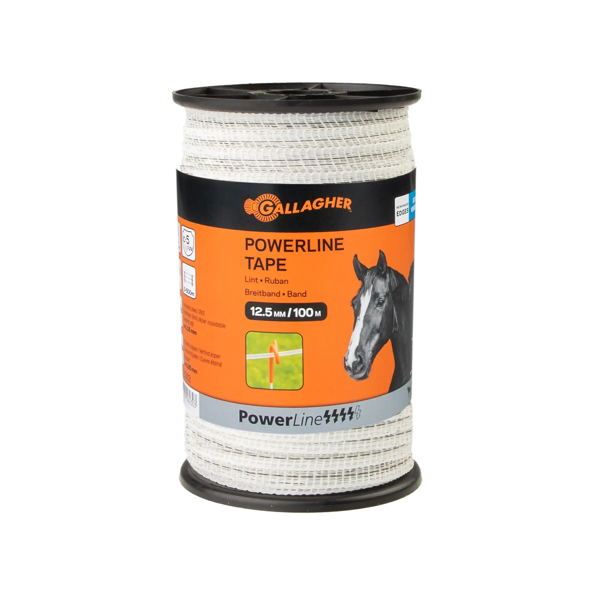 Gallagher PowerLine Rope 12.5mm White - 100m Compact 