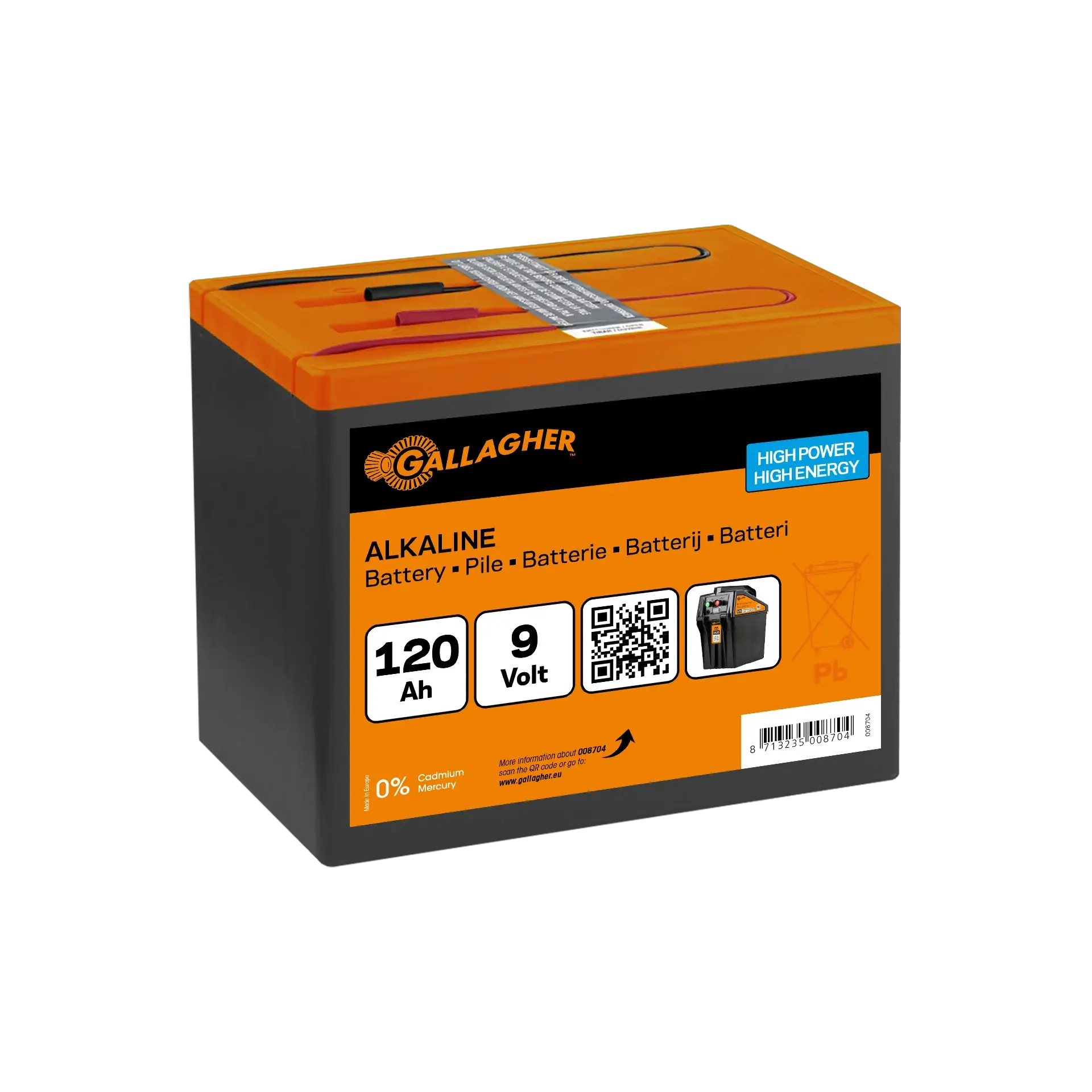 Gallagher Powerpack 9V/120Ah - Efficient Energy