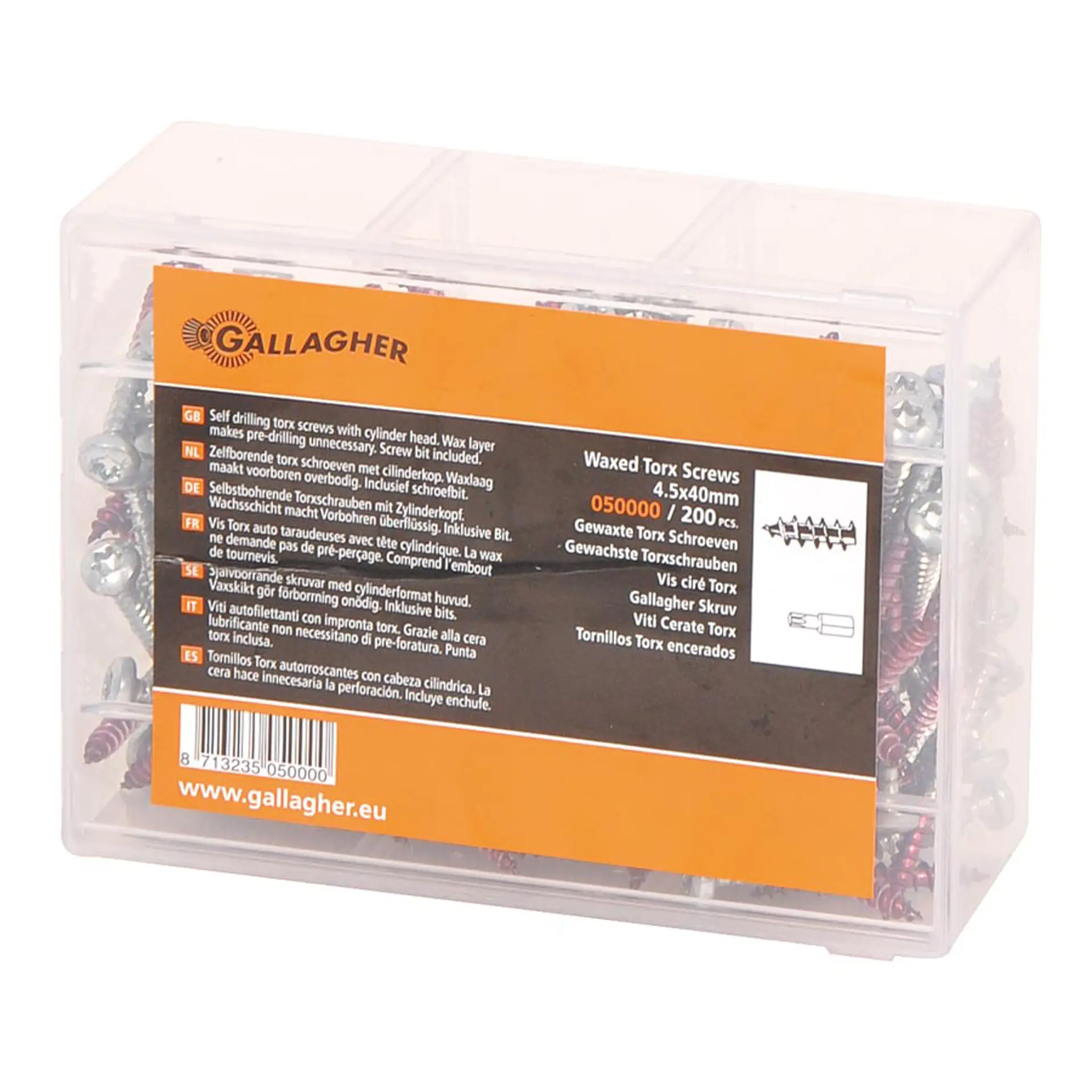 Gallagher Screws 4.5x40 T25 - Self-drilling (200 pieces) 