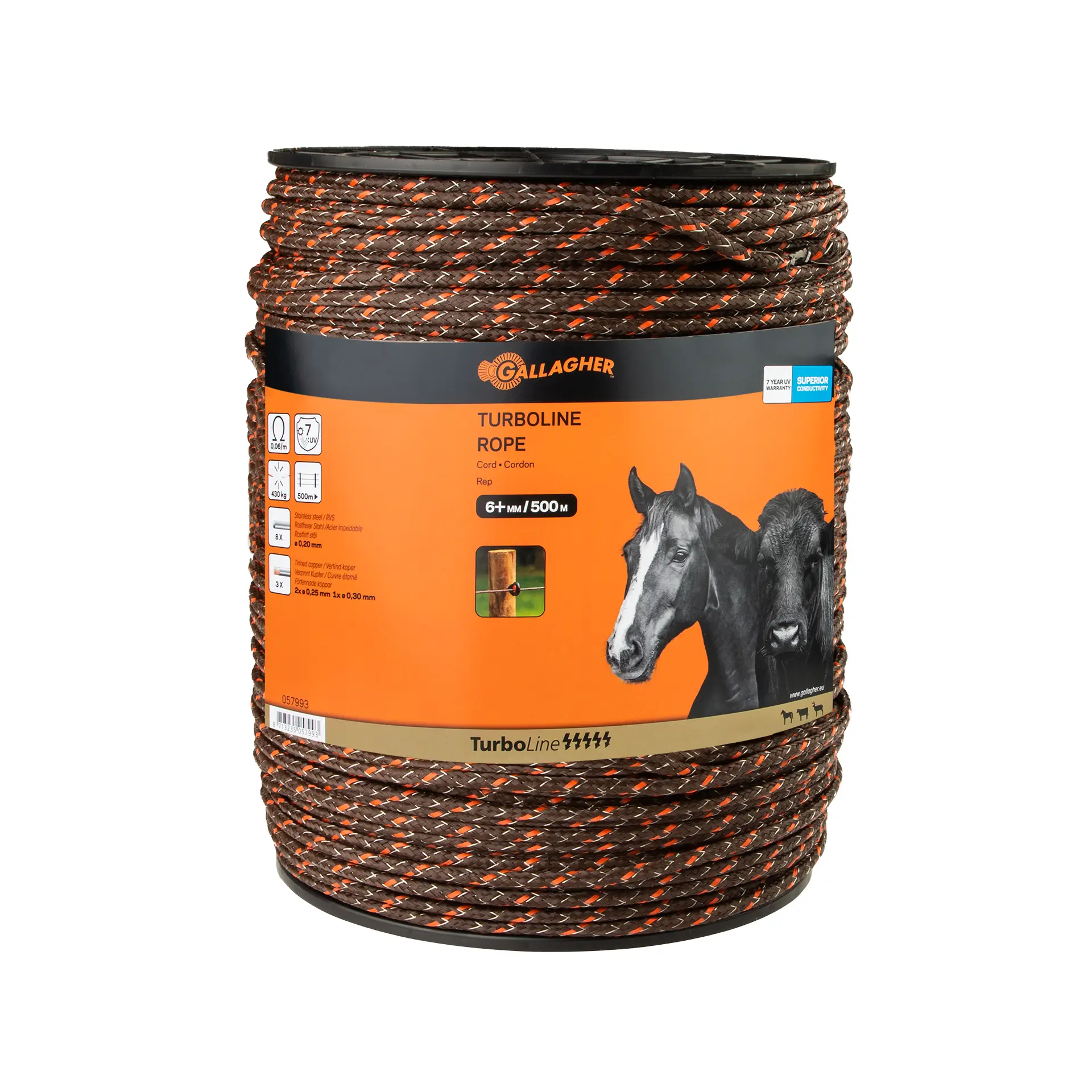 Gallagher TurboLine Cord Terra 500m - Durable and Safe 