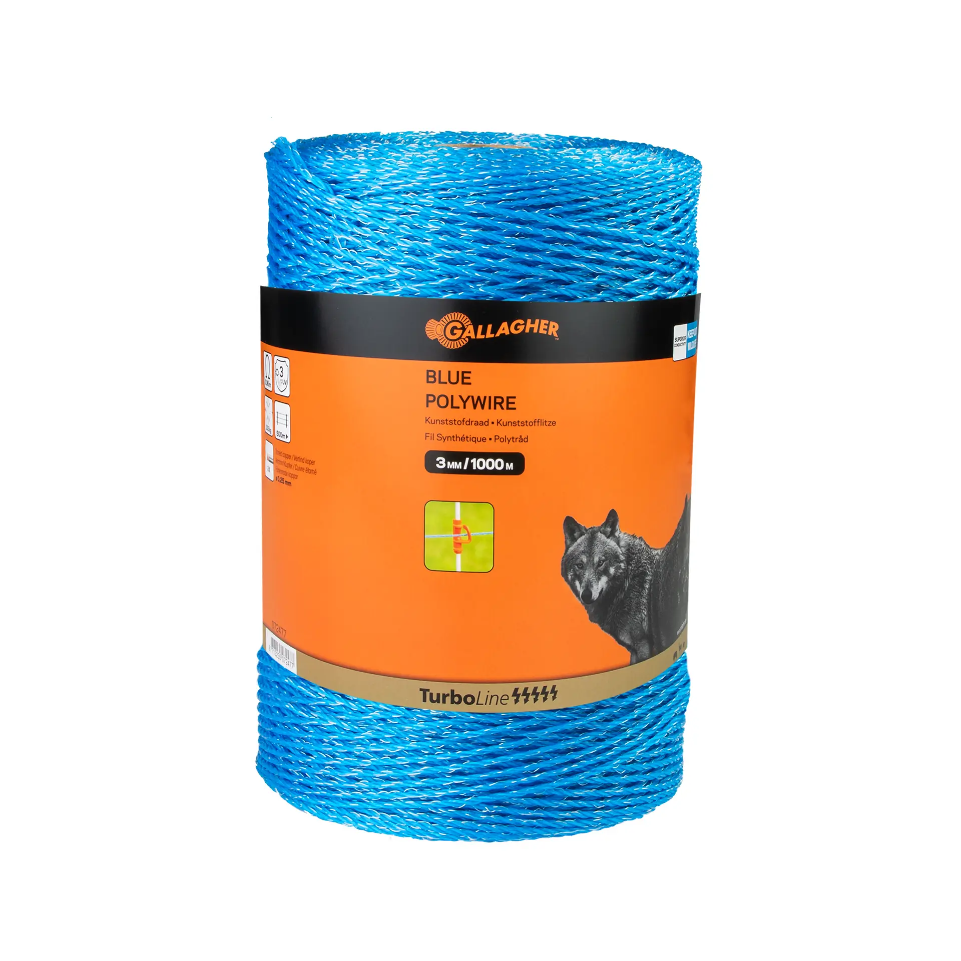 Gallagher TurboLine Plastic Wire - Blue 1000m 