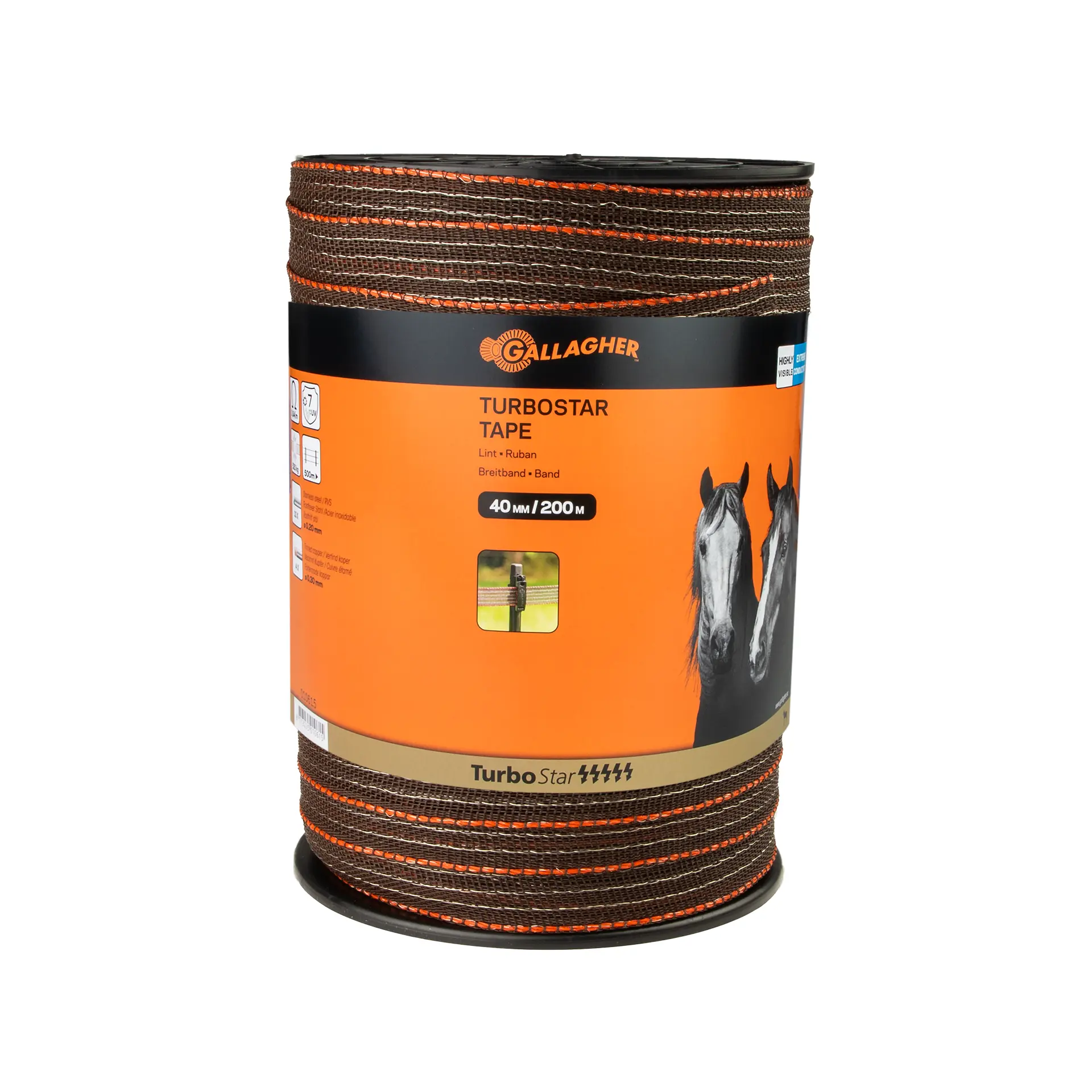 Gallagher TurboStar Lint 40mm Terra 200m - Strong and Durable 