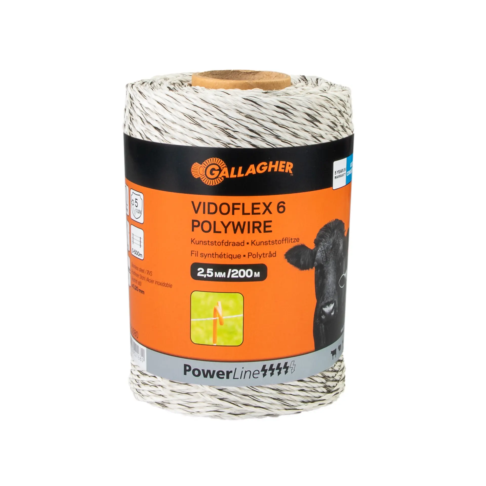 Gallagher Vidoflex 6 PowerLine - Reliable Conduction 200m