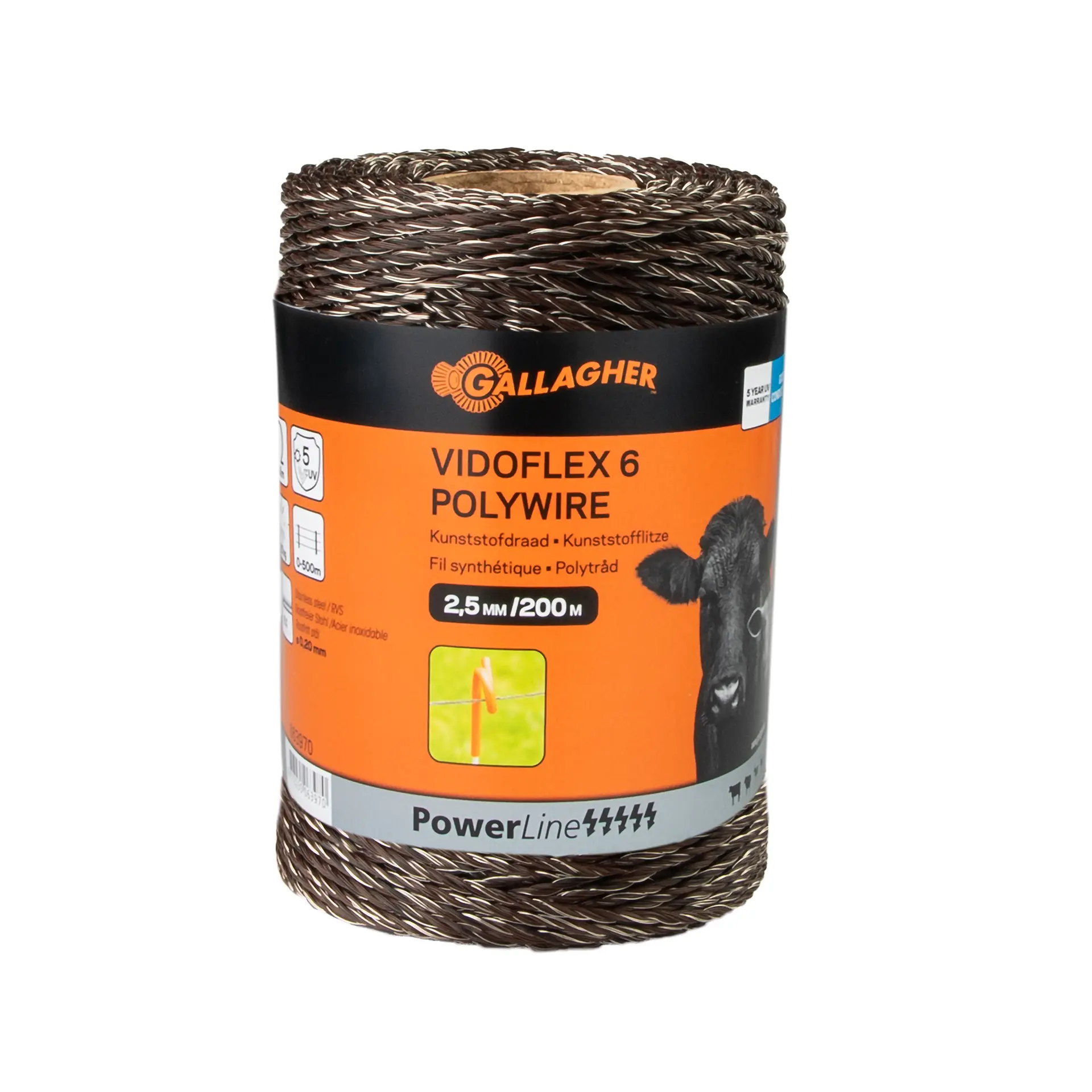 Gallagher Vidoflex 6 PowerLine Terra - Durable 200m 