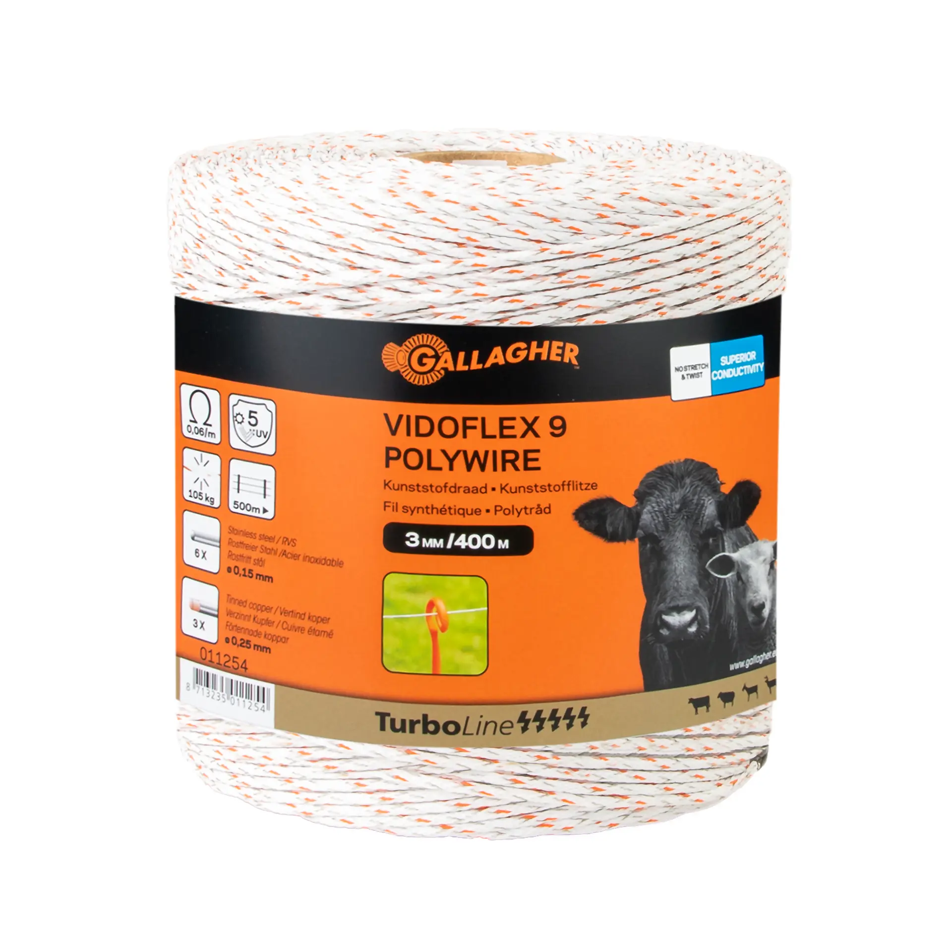 Gallagher Vidoflex 9 TurboLine Plus - Excellent Conductivity