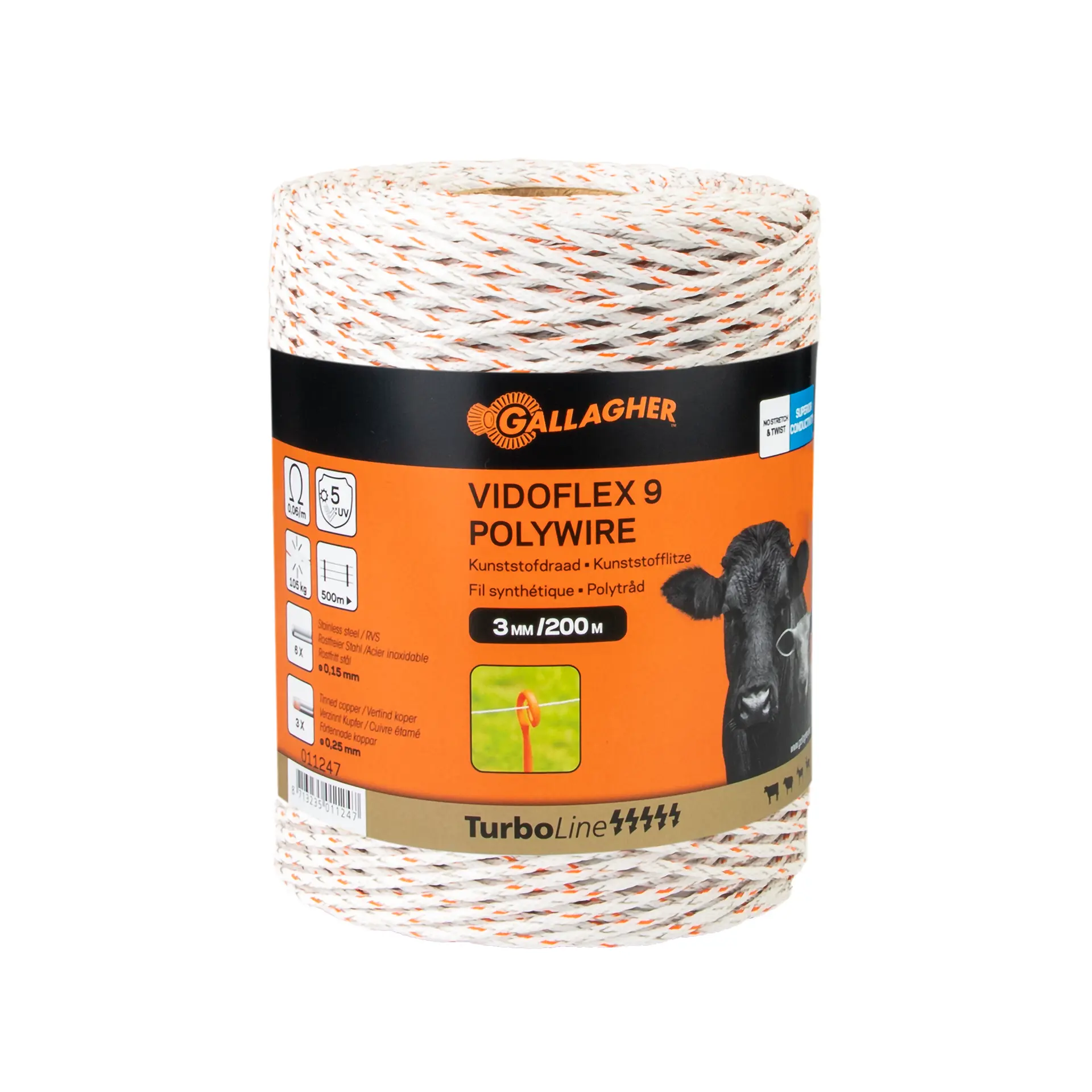Gallagher Vidoflex 9 TurboLine Plus - Powerful Conduction
