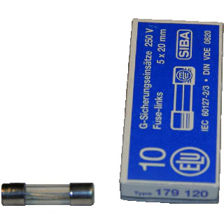 Glass fuses 2.5A - 10 pieces