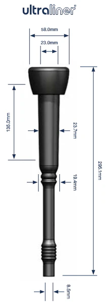 liner Milkrite DL179U corr. 928179-01 DeLaval set 4 pcs.