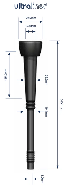 liner Milkrite DL295U corr. 999295-01 DeLaval set 4 pcs. 