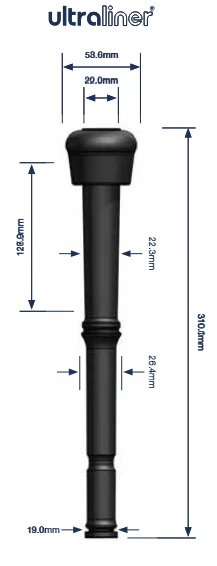 liner Milkrite DL4007U corr. 964007-01 DeLaval set 4 pcs.