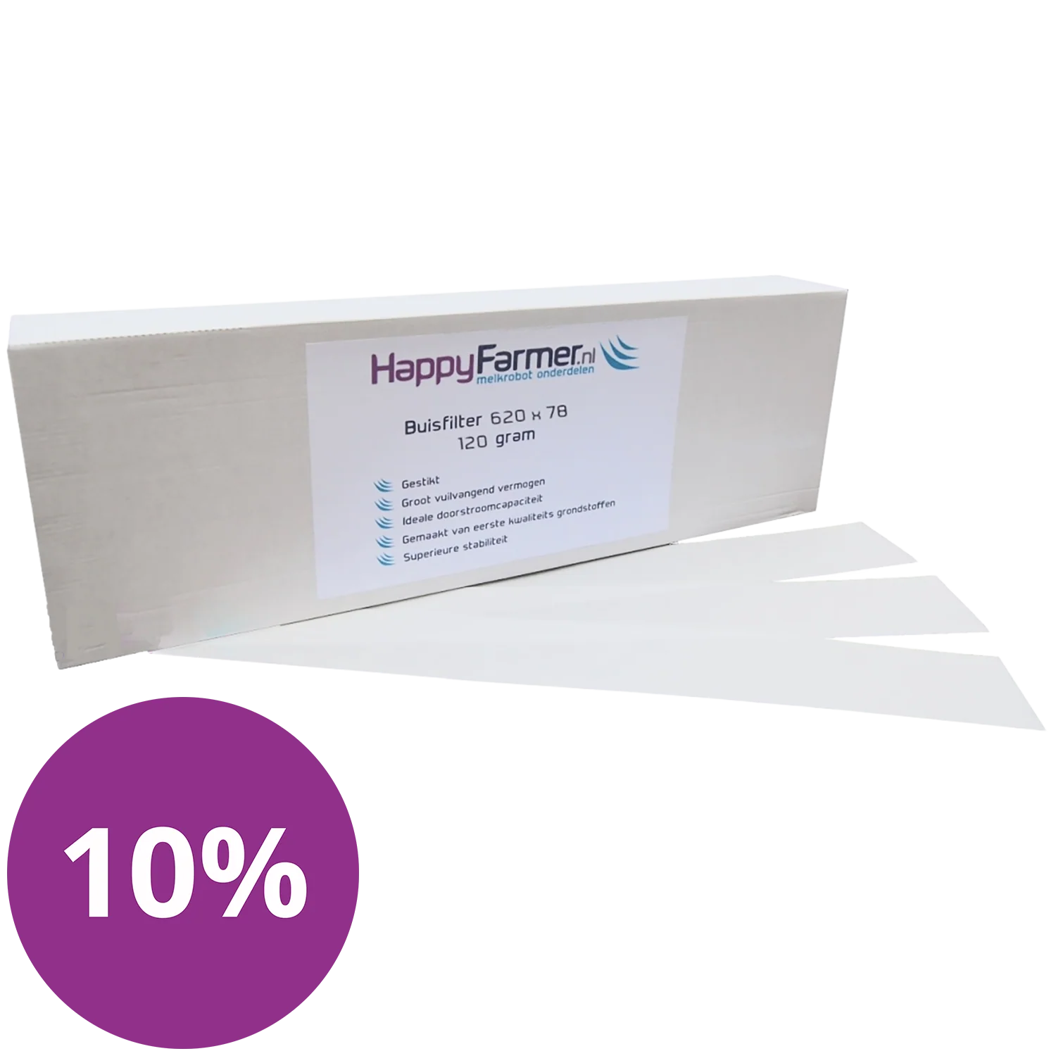 Milk Filter/Tube Filter 620 x78 Bundle 10x 10% Discount