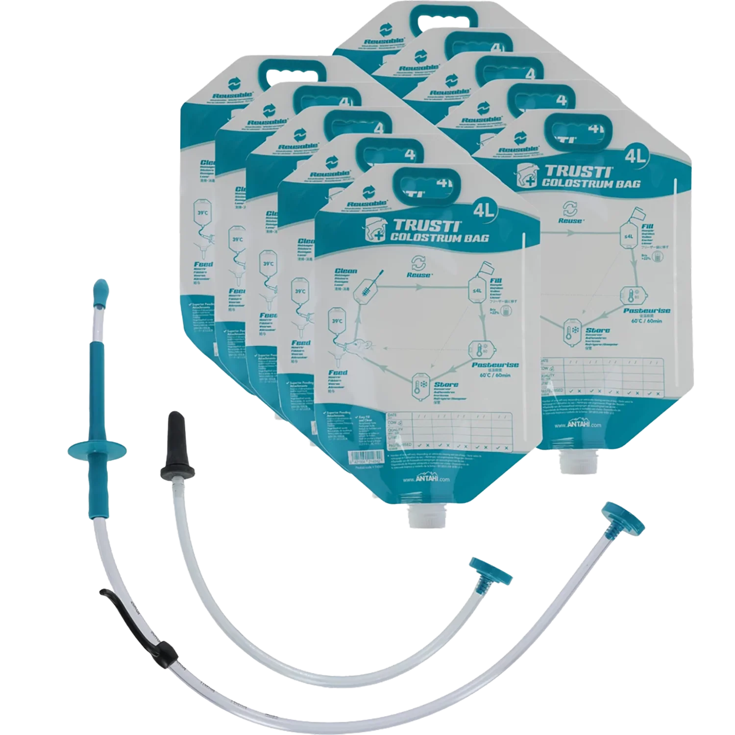 Antahi Trusti Tuber Colostrum Bag Set 10 x 4 L